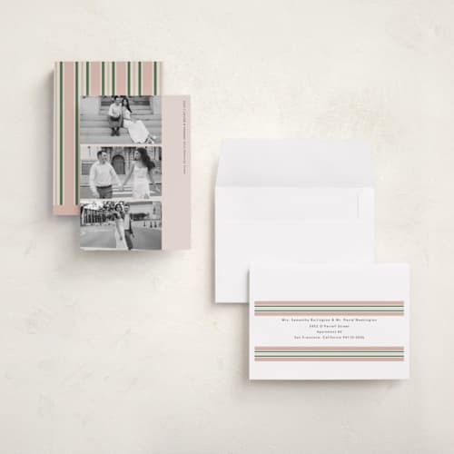 This is a sugar plum holiday photo cards with standard by Morgan Kendall called viewfinder printing on recycled smooth signature in grand