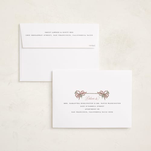 This is a ballet holiday photo cards with standard by Itsy Belle Studio called maison ruban printing on signature in grand