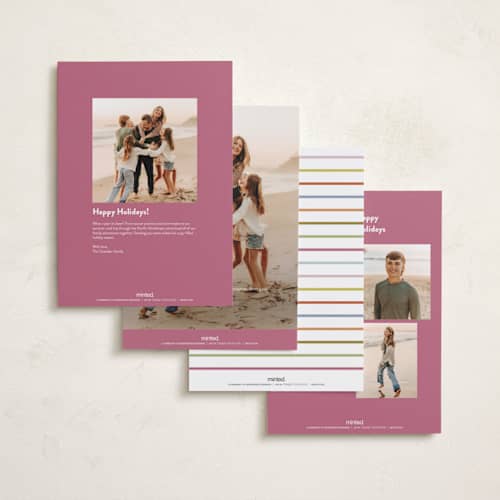 This is a gumdrop holiday photo cards with standard by Ellen Schlegelmilch called fallen confetti printing on signature in grand