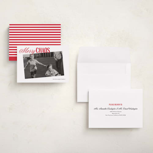 This is a holly berry holiday photo cards with standard by Holly Whitcomb called chester printing on signature in grand