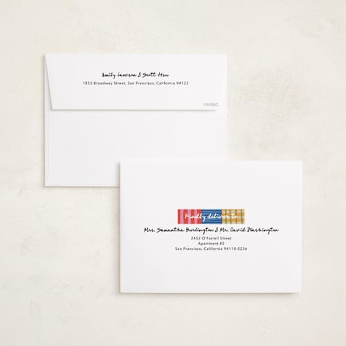 This is a cherry holiday photo cards with standard by Elly called pop printing on signature in grand