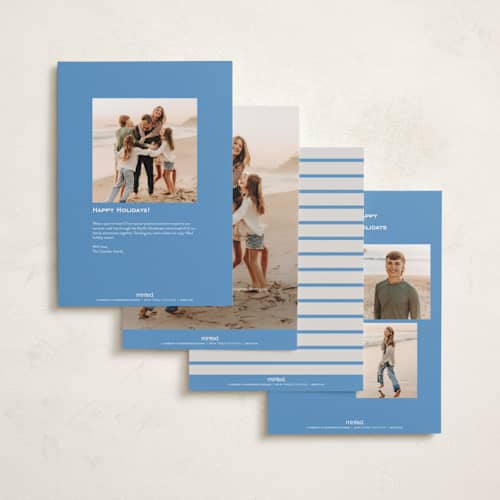 This is a snowflake holiday photo cards with standard by Alexandra Cohn called gazette printing on signature in grand