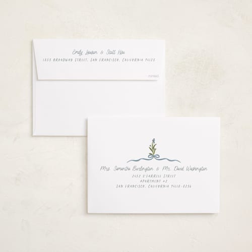 This is a blue jay holiday photo cards with standard by Creo Study called hand-drawn vintage garden printing on recycled smooth signature in grand
