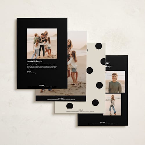 This is a champagne holiday photo cards with standard by Kercia Jane called so much fun printing on signature in grand