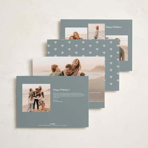 This is a pool holiday photo cards with standard by Chris Griffith called holiday band printing on signature in grand