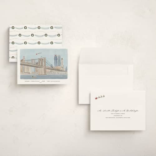 This is a frozen holiday photo cards with standard by Kristen Juckiewicz called borough printing on signature in grand