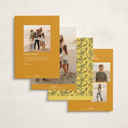 This is a halo holiday photo cards with standard by Becky Nimoy called holy family printing on signature in grand