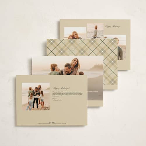 This is a eggnog holiday photo cards with standard by Paola Benenati called waiting for santa printing on signature in grand