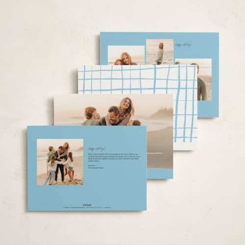 This is a ink holiday photo cards with standard by Helena Vitto called tiny lights printing on signature in grand