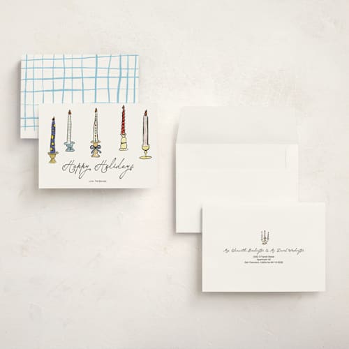 This is a ink holiday photo cards with standard by Helena Vitto called tiny lights printing on signature in grand