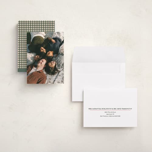 This is a snow holiday photo cards with standard by Studio Suku called notable printing on signature in grand