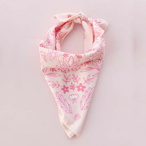 This is a pink party favors by Jollity and Co called pony tales "floral" bandana in standard