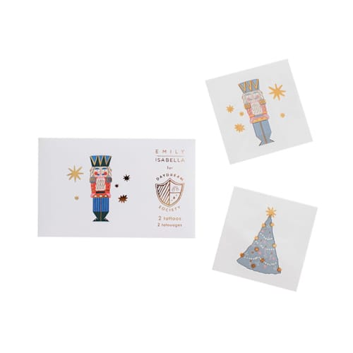 This is a multicolor party favors by Jollity and Co called nutcracker temporary tattoos in standard