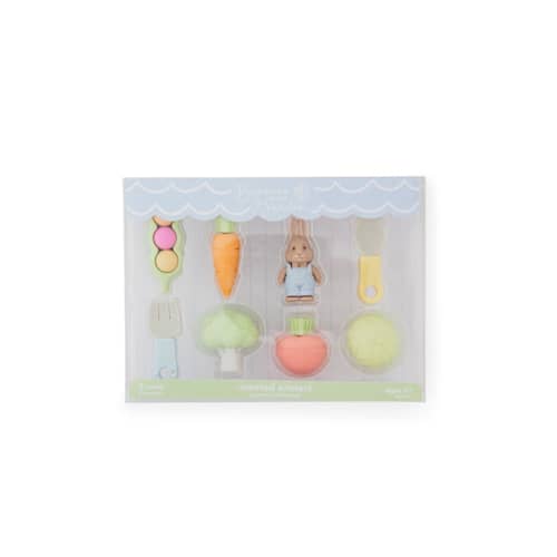This is a multicolor party favors by Jollity and Co called bunnies in the garden eraser set in standard