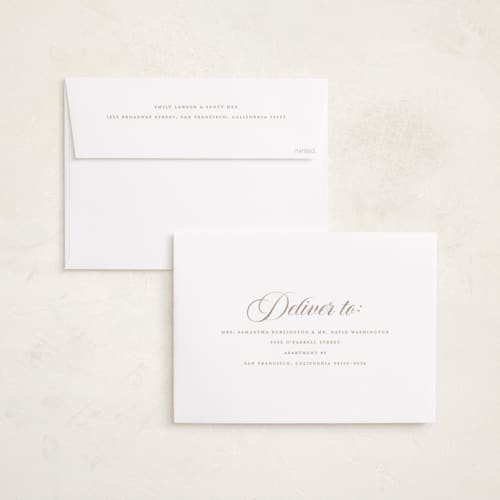 This is a almond graduation invitations with standard by Morgan Kendall called modern curves printing on recycled smooth signature in grand
