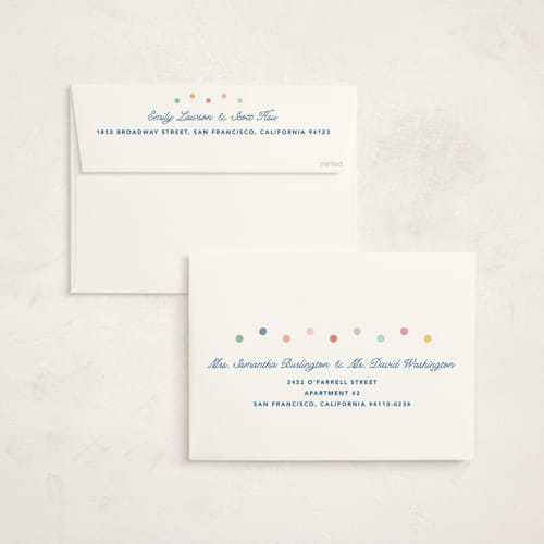 This is a rainbow graduation invitations with standard by Creo Study called confetti party printing on signature in grand