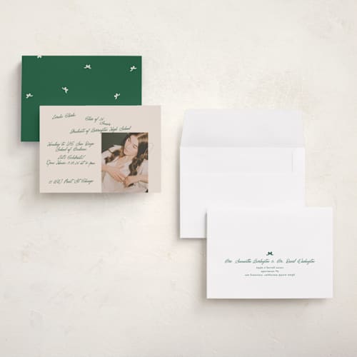 This is a kaitoke graduation invitations with standard by Phrosné Barwood called my finest diary scribble printing on recycled smooth signature in grand