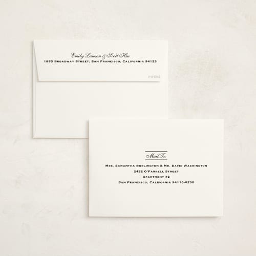 This is a tuxedo graduation announcements with standard by Megan Davis called commence printing on signature in standard