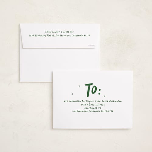 This is a avocado graduation announcements with standard by Vera Lim called playful printing on recycled smooth signature in standard