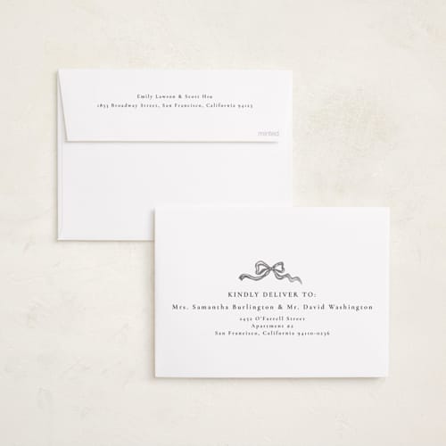 This is a ink graduation announcements with standard by Petra Kern called chic printing on recycled smooth signature in standard