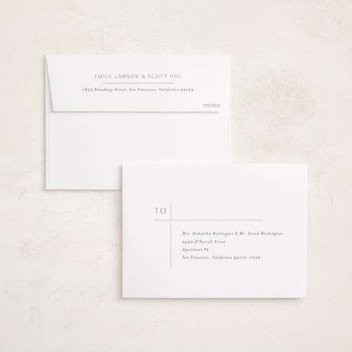 This is a blush graduation announcements with standard by Lauren Chism called grids printing on recycled smooth signature in standard