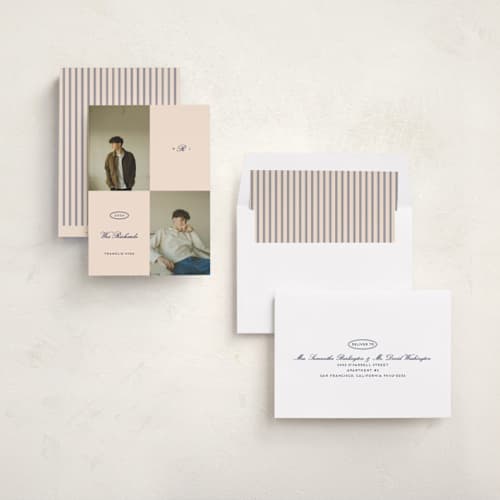 This is a ocean graduation announcements with standard by Rachel Cassel called the quadrant printing on recycled smooth signature in standard