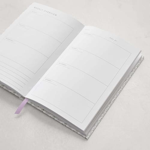 This is a lavender journals by Leah Bisch called sweet pea in standard