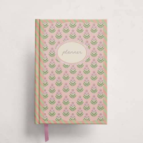 This is a peony journals by Creo Study called botanical maximalism in standard