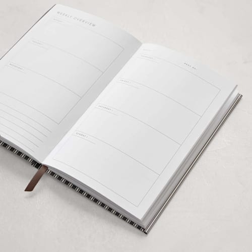 This is a chocolate journals by Emily Betts called stripe frame in standard