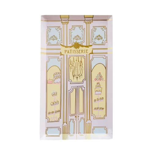 This is a multicolor party decorations by Jollity and Co called let them eat cake large "patisserie" plates - pack of 8 in standard