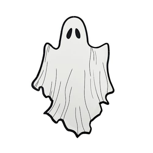 This is a white party decorations by Jollity and Co called ghost dessert plates -set of 8 in standard
