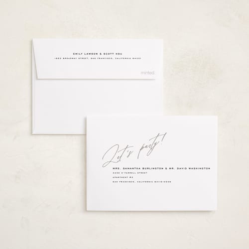 This is a paper graduation invitations with standard by Yuliya Evseeva called party time printing on signature in petite