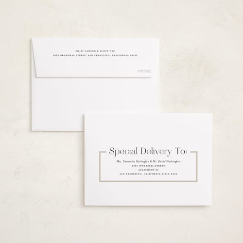 This is a ivory graduation invitations with standard by Heather Schertzer called big to-do printing on signature in petite