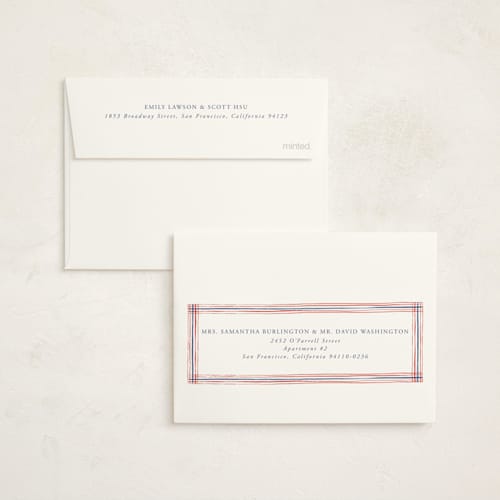 This is a navy graduation invitations with standard by Claudia Orengo called past and future printing on signature in petite