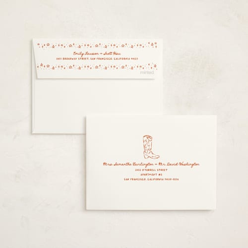 This is a bronco graduation invitations with standard by Claudia Orengo called western printing on signature in petite