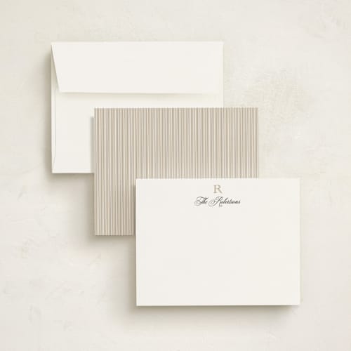 This is a diamond personalized stationery thank you cards with standard by Jenna Holcomb called formal printing on signature in 4.25x5.5
