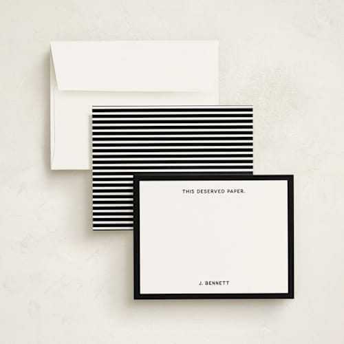 This is a noir personalized stationery thank you cards with standard by Kimberly FitzSimons called cooler than a text printing on signature in 4.25x5.5