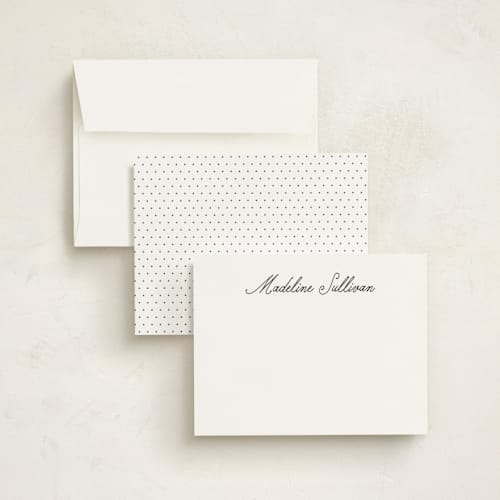 This is a cloud personalized stationery thank you cards with standard by lori jacobs wemple called letter printing on signature in 5x7