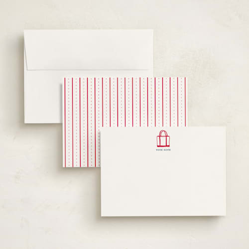 This is a lobster personalized stationery thank you cards with standard by Erika Firm called boat tote printing on signature in 5x7