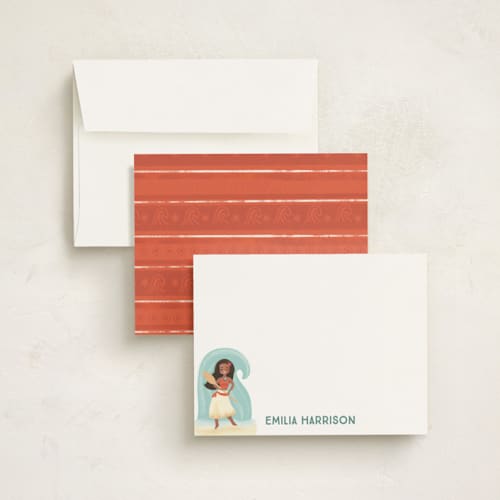 This is a shell personalized stationery thank you cards with standard by Itsy Belle Studio called make way, make way printing on signature in 5x7