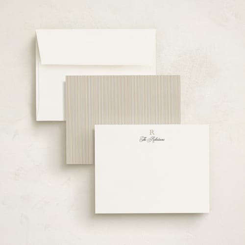 This is a diamond personalized stationery thank you cards with standard by Jenna Holcomb called formal printing on signature in 5x7