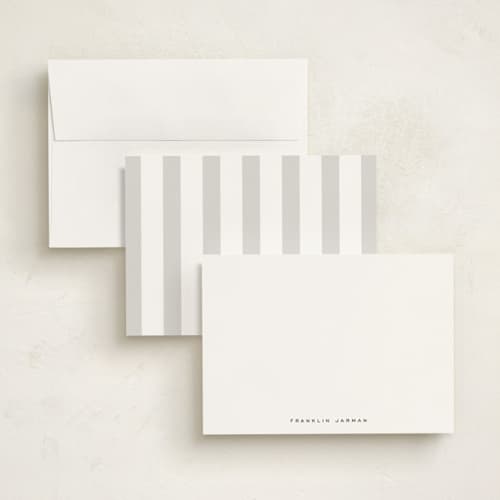 This is a snow personalized stationery thank you cards with standard by Sara Hicks Malone called jarman printing on signature in 5x7