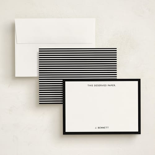 This is a noir personalized stationery thank you cards with standard by Kimberly FitzSimons called cooler than a text printing on signature in 5x7