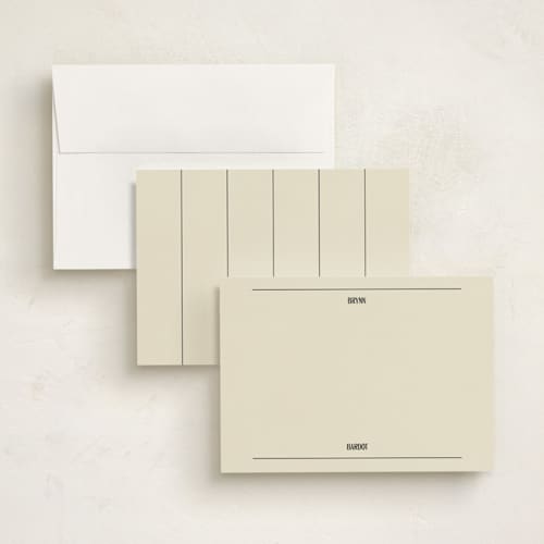 This is a ink personalized stationery thank you cards with standard by Jen Ramsey called note pad printing on signature in 5x7
