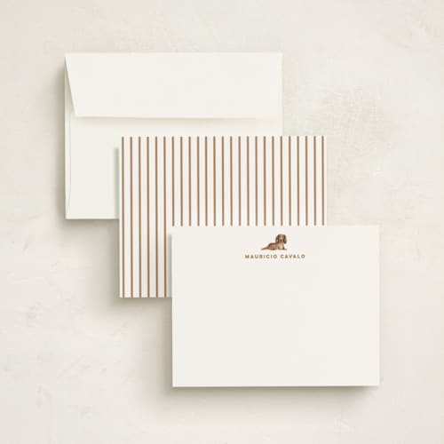 This is a biscuit personalized stationery thank you cards with standard by Sarah Knight called dachsund printing on signature in 5x7