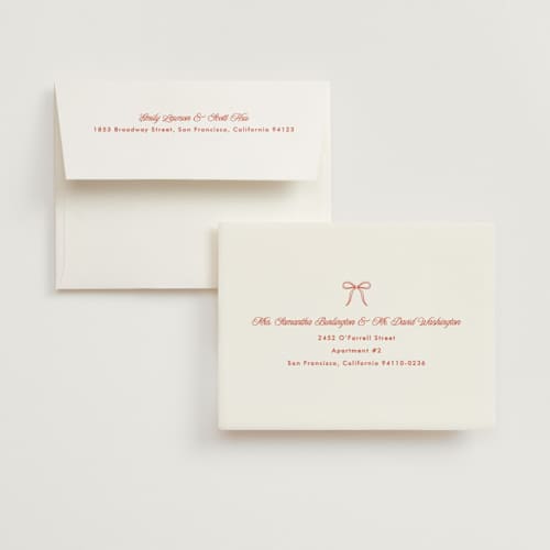 This is a resort bridal shower thank you cards with standard by Kelly Schmidt called celebrate printing on strathmore in standard