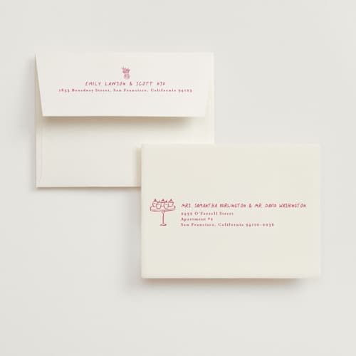 This is a creme bridal shower thank you cards with standard by chocomocacino called atherina printing on strathmore in standard