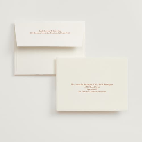This is a tangerine bridal shower thank you cards with standard by West Foglia called cin cin spritz printing on strathmore in standard