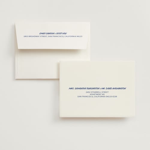 This is a butter bridal shower thank you cards with standard by Studio Suku called courthouse printing on strathmore in standard