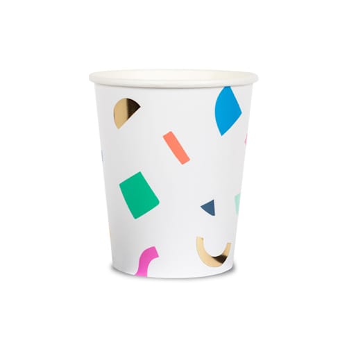 This is a multicolor party decorations by Jollity and Co called happy everything 9 oz cups in standard